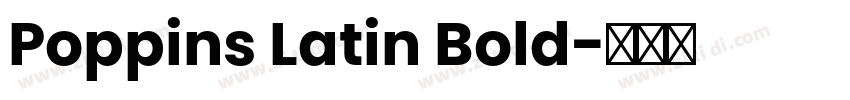 Poppins Latin Bold字体转换